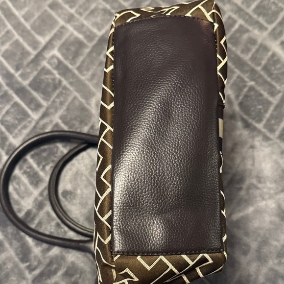 Tommy Hilfiger Brown and White Patterned Tote - Picture 3 of 10